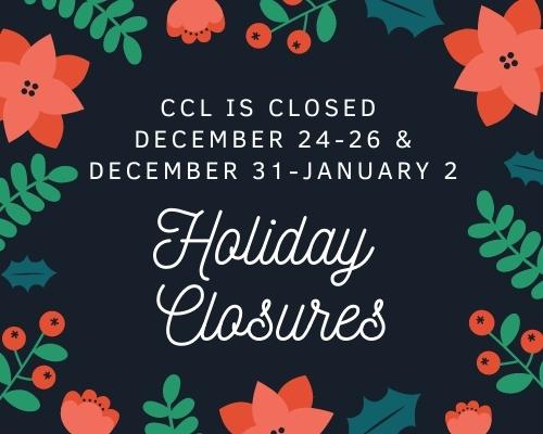 Closed: December 24-26 and December 31-January 2