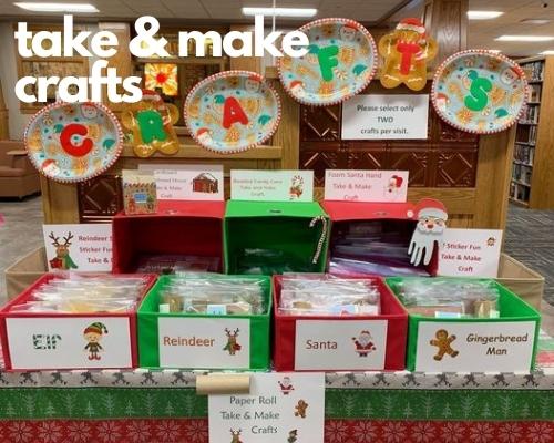 December take and make crafts are available