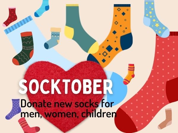 SOCKTOBER: Donate New Socks