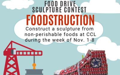 Foodstruction Food Drive Sculpture Contest Nov. Voting begins 14th