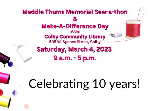 MTM Sew-a-thon & Make a Difference Day March 4