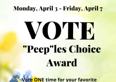 Peeps Voting April 3-7