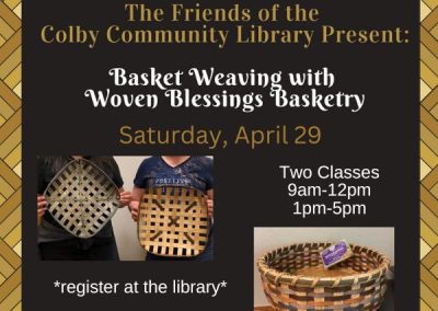 basket weaving classes april 29