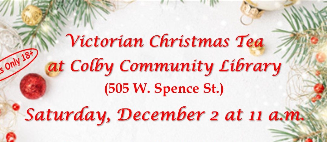 Join us for a Victorian Tea Saturday, December 2