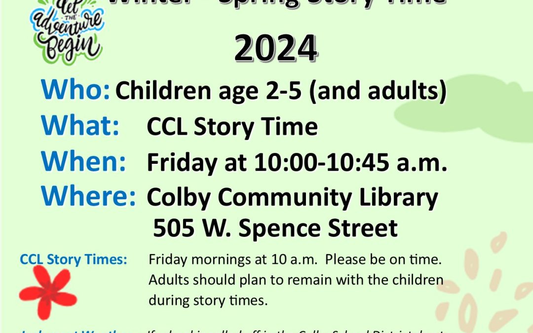 Join Us for Story Time 2024! Fridays at 10 a.m.