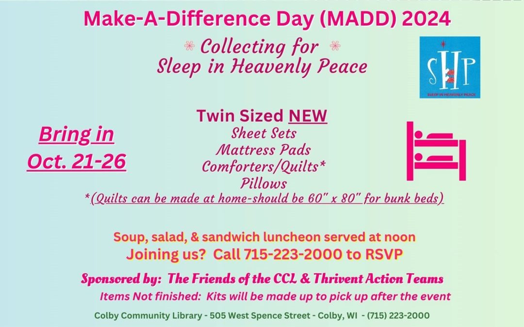 Make-A-Difference Day (MADD) 2024