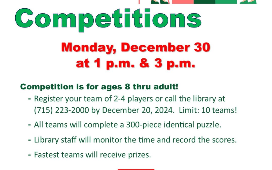 Puzzle Setting Contests Monday, Dec. 30!